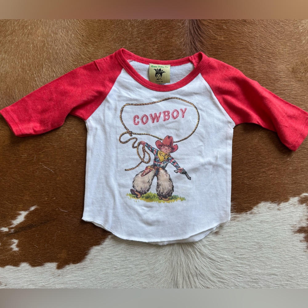 Toddler Retro “Cowboy” Baseball Tee